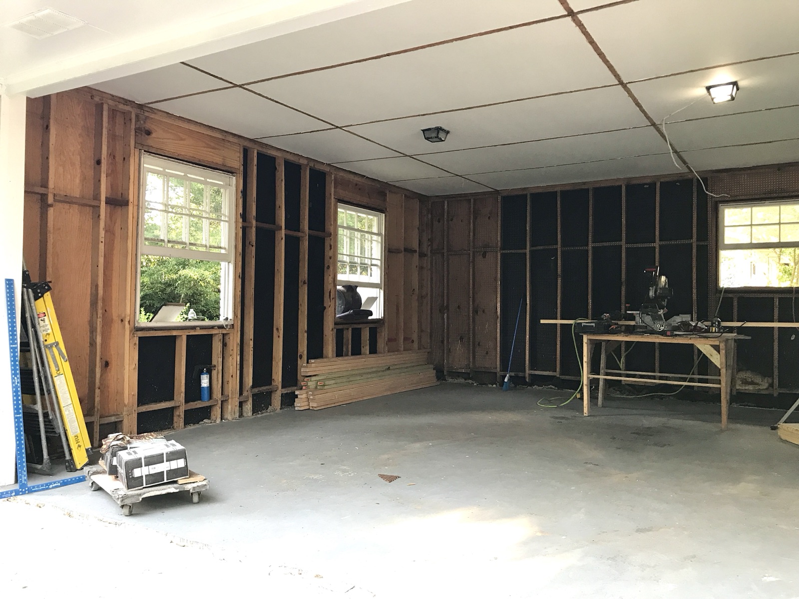 Garage converted into a studio apartment in Lithia Springs, Georgia